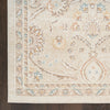 Nourison Isla Rug ISL01 Ivory Floral Rug with a bordered design perfect for an living area