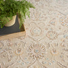 Nourison Isla Rug ISL01 Ivory Floral Rug close-up picture of the pattern design