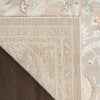 Nourison Isla Rug ISL01 Light Grey Floral Rug with a latex backing