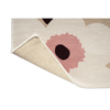 Marimekko Unikko Floral Rug Beige Pink with a cotton and latex backing