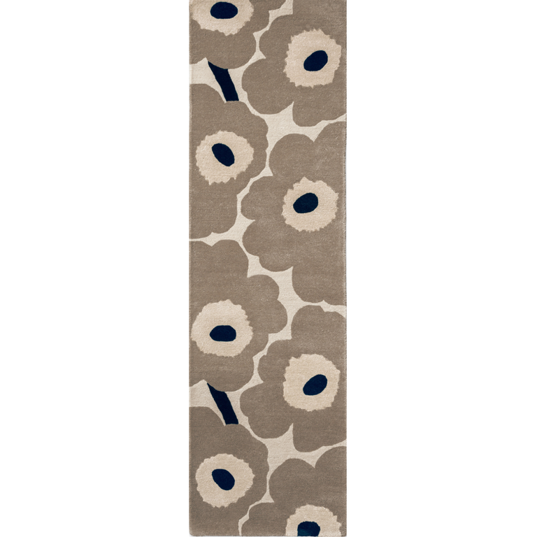 Marimekko Unikko Floral Rug Greige Runner