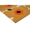 Marimekko Unikko Floral Rug Honey hand-tufted wool rug with a cut pile