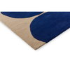 Marimekko Isot Kivet Geometric Rug Blue hand-tufted rug with a cut pile