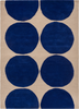 Marimekko Isot Kivet Geometric Rug Blue picture of the rug geometric design