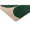 Marimekko Isot Kivet Geometric Rug Green hand-tufted rug with a cut pile