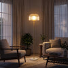 Isra floor lamp with ribbed dome shade shown from another angle (2)