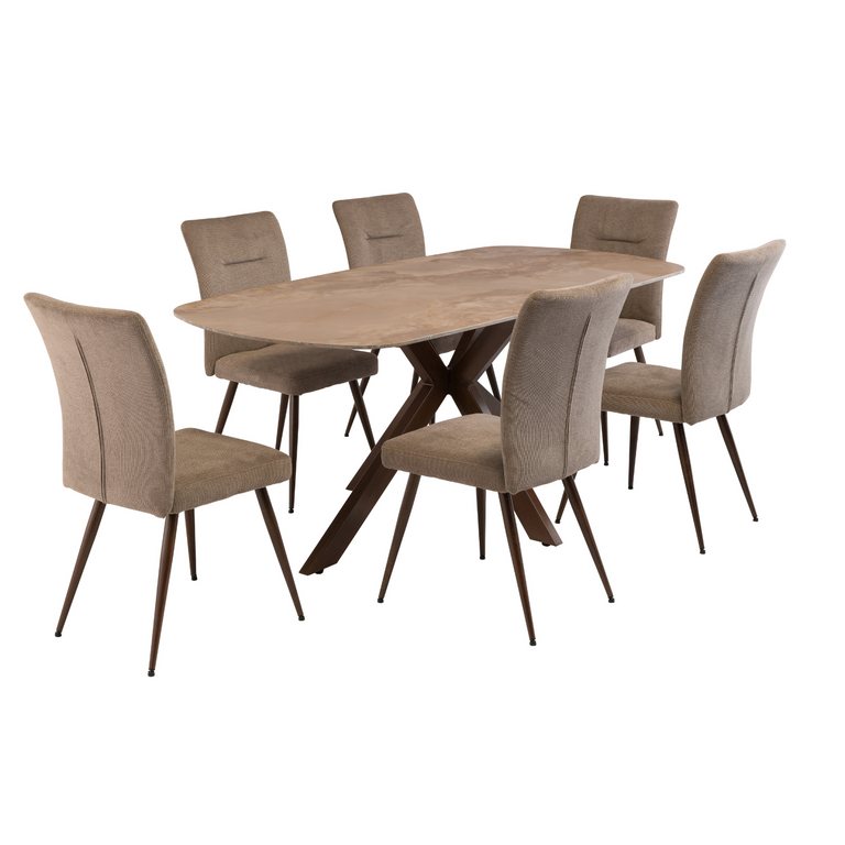 Iver Rectangle Dining Table 1.8m Agate