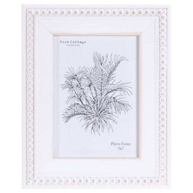Ivory Beaded Photo Frame