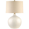 Ivory Crackle Glazed Table Lamp