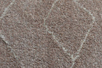 Ivy Geometric Rug 022 Blush Pink close view picture of the pattern