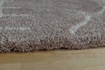 Ivy Geometric Rug 022 Blush Pink picture of the border
