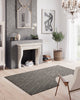 Ivy Geometric Rug 092 Grey life style picture