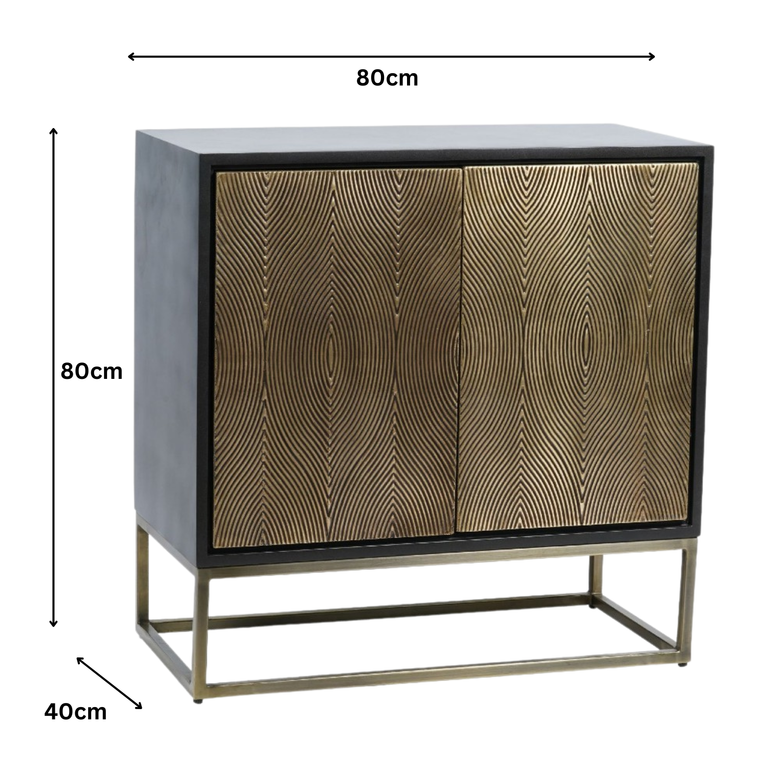 Izabella Embossed 2 Door Sideboard