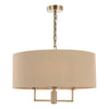 Elegant chandeliers for modern interiors – Jamelia 3 Light Shadelier

