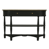 Jardin 1 Drawer Console Table with 2 Shelves Black with a drawer and two shelves