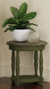 Jardin Side Table Green round wooden table