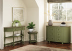 Jardin Side Table Green lifestyle picture with a sideboard and console table