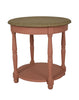 Jardin Side Table Red [picture of the wooden round end table