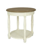 Jardin Side Table White woden round lamp table perfect for any space