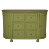 Jardin 6 Drawer Sideboard Green with a 6 drawers and 2 doors