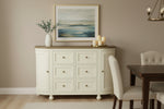 Jardin 6 Drawer Sideboard White lifestyle picture in the dining room