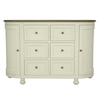 Jardin 6 Drawer Sideboard White with a six drawers and two doors