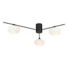 Jasper 3 Light Semi Flush Matt Black picture on the white background