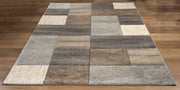 Jasper Geometric Rug Brown & Beige  picture on the floor