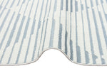 Concept Looms Jazz Rug JAZ08 Blue with a bordered ends