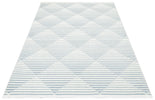 Concept Looms Jazz Rug JAZ08 Blue combine flatweave and low pile