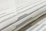 Concept Looms Jazz Rug JAZ10 Silver close-up view picture of the cut pile design