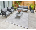 Concept Looms Jazz Rug JAZ10 Silver lifestyle picture in the outdoor patio