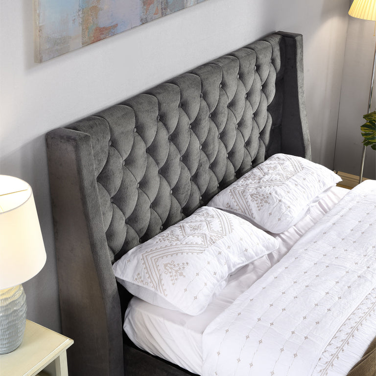 Jersey Super King Size Bedframe Grey