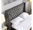 Jersey Super King Size Bedframe Grey picture of the headboard
