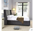 Jersey Super King Size Bedframe Grey side view picture