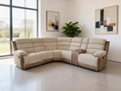 Jessica Corner Sofa with Console & Recliners large corner sofa for your living room