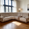 Jessica Corner Sofa with Console & Recliners life style picture