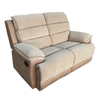 Jessica 2 Seater Sofa Recliner Beige & Brown picture on the white background