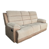 Jessica 3 Seater Sofa Recliner Beige & Brown picture on the white background