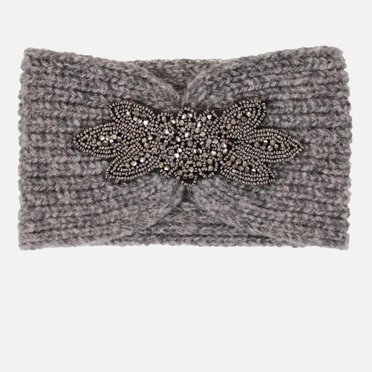 Jewel Headband Grey