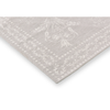 Laura Ashley Josette Floral Rug Dove Grey with a bordered design