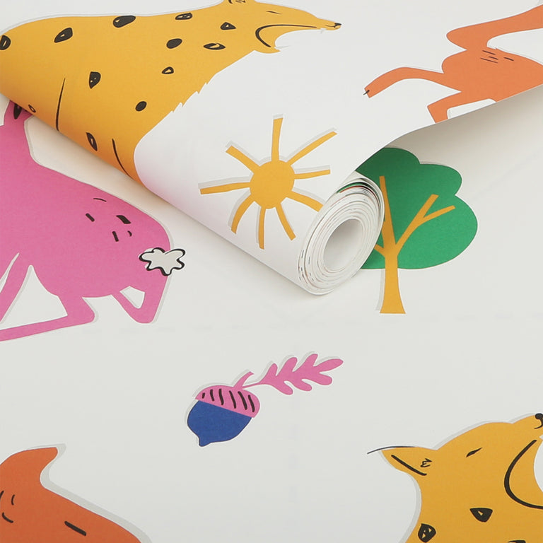 Joules Country Critters Heroes Wallpaper - Animal Design Wall Covering