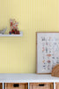 Joules Country Critters Ticking Stripe Wallpaper Lemon life style picture