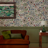 Joules Festival Flowers Wallpaper Antique White life style picture
