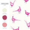 Joules Flirty Pheasants Wallpaper Truly Pink perfect goes with those paint colors