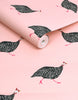 Joules Guinea Fowl Wallpaper Blush Pink picture of the wallpaper roll