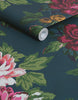 Joules Invite Floral Wallpaper Peacock picture of the wallpaper roll
