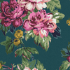 Joules Invite Floral Wallpaper Peacock close view picture of the pattern design