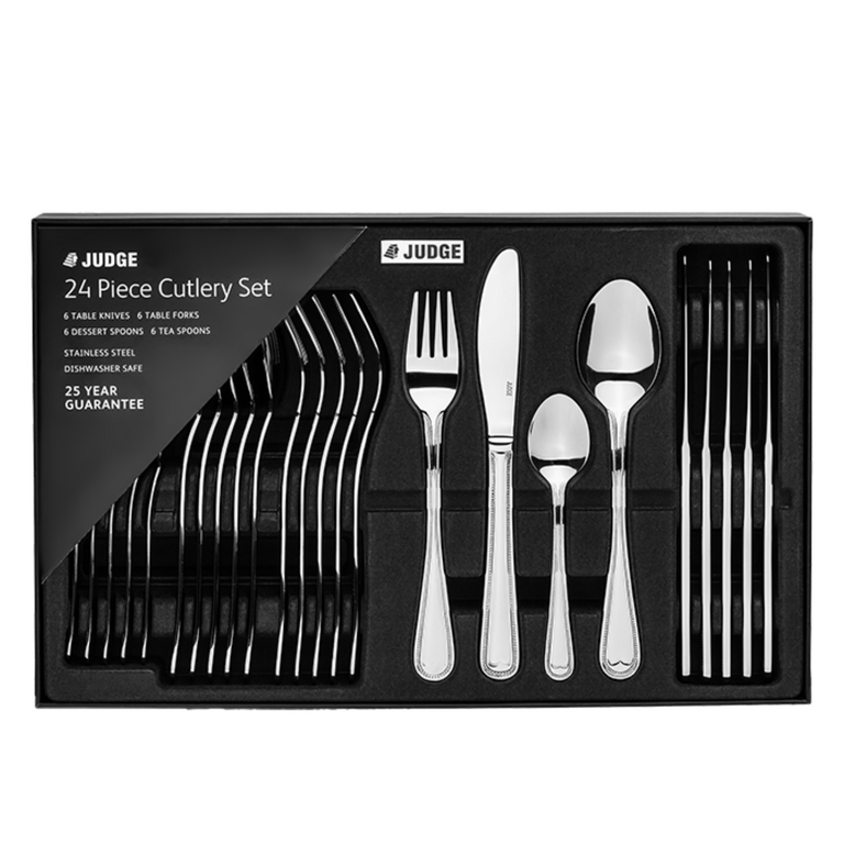 Judge 24 Piece Beaded Cutlery Set