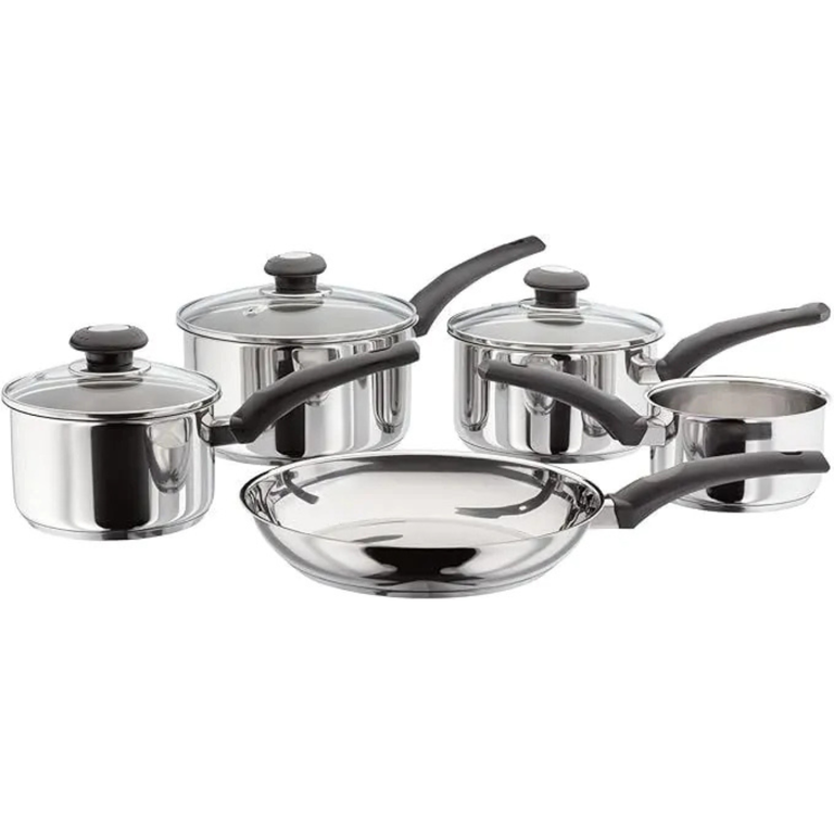 Judge Essential 5-Piece Cookware Set with Milk Pan & Saucepans